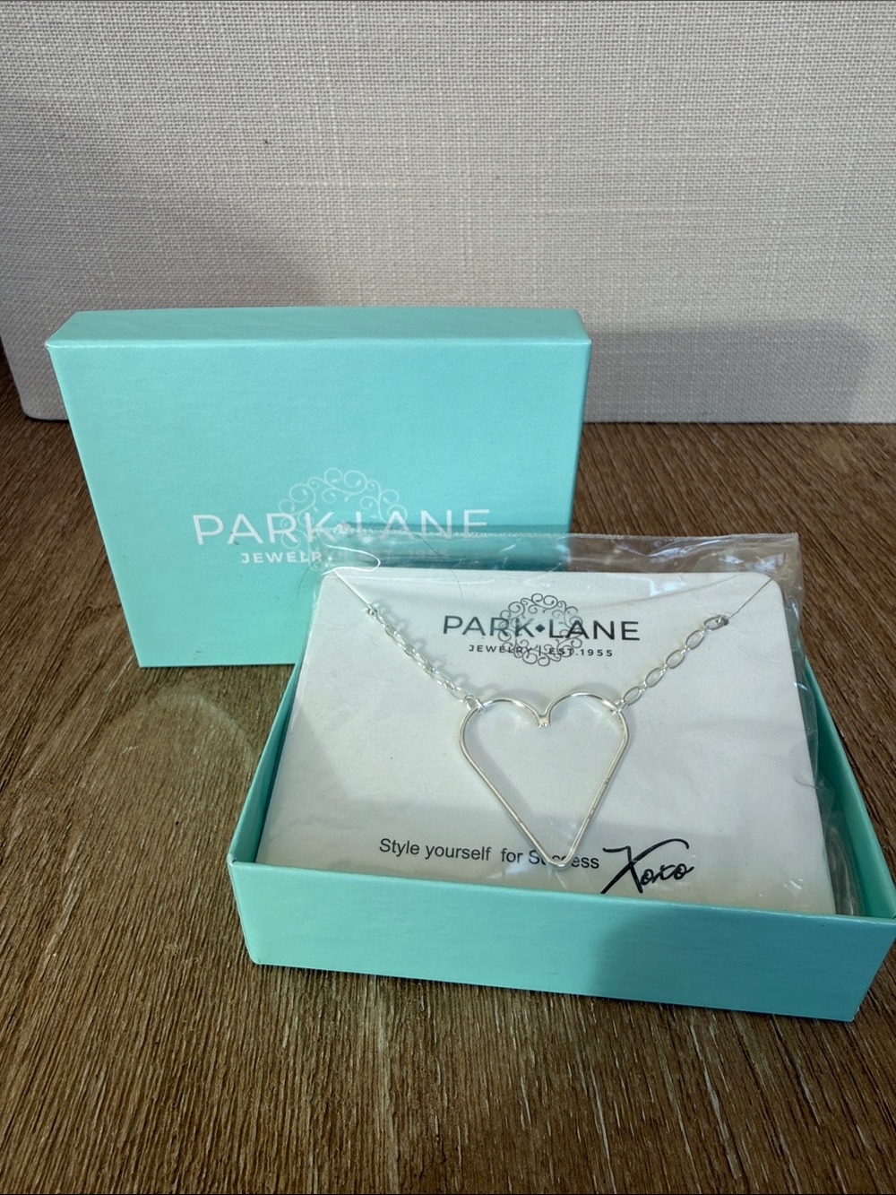 Park Lane Silver Open Heart Necklace - Silver